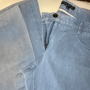Brand new Theory wide leg cotton denim like pants